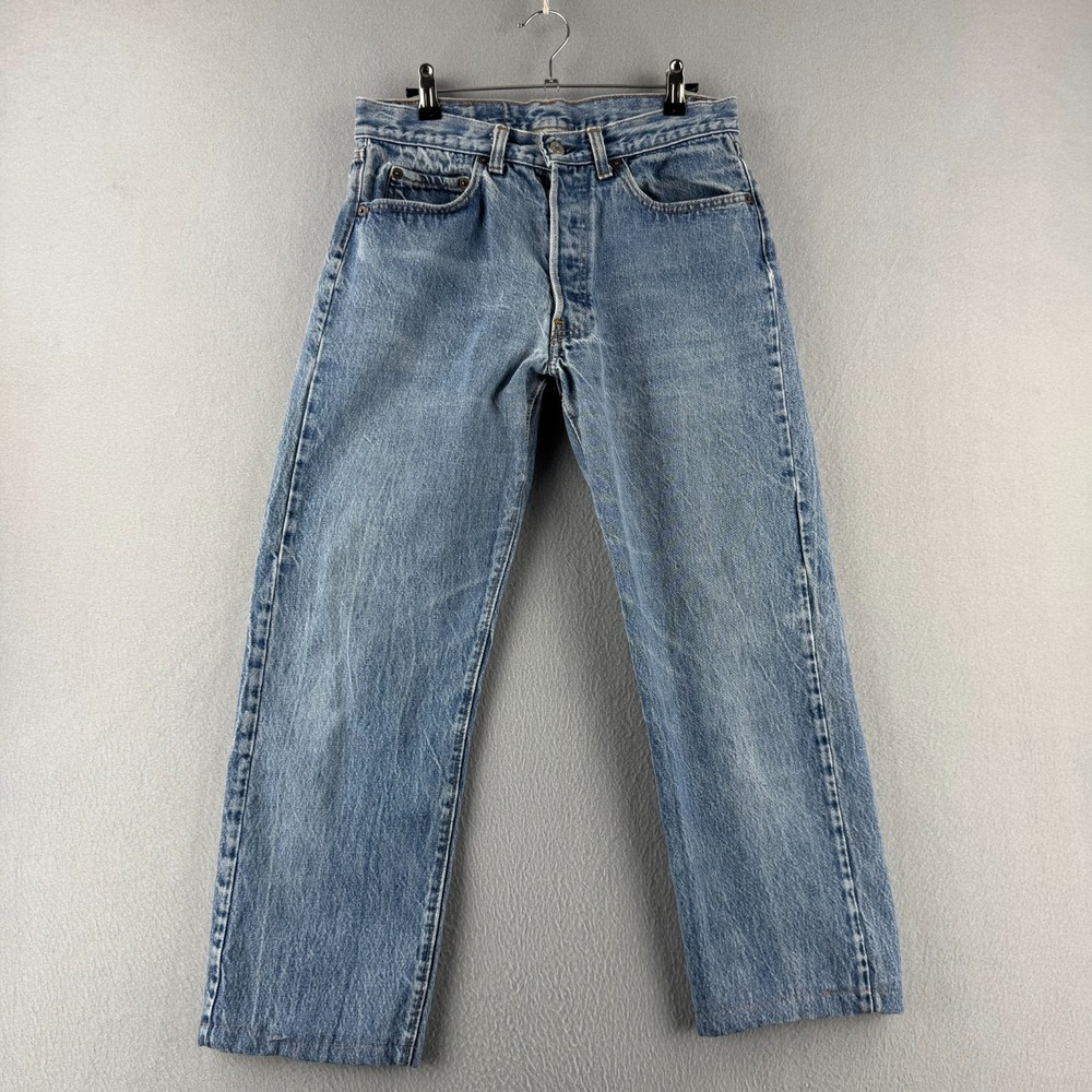 Vintage Levis Jeans Mens 32 (Fits 29x25 ) Blue 80s 501 Straight Made in USA